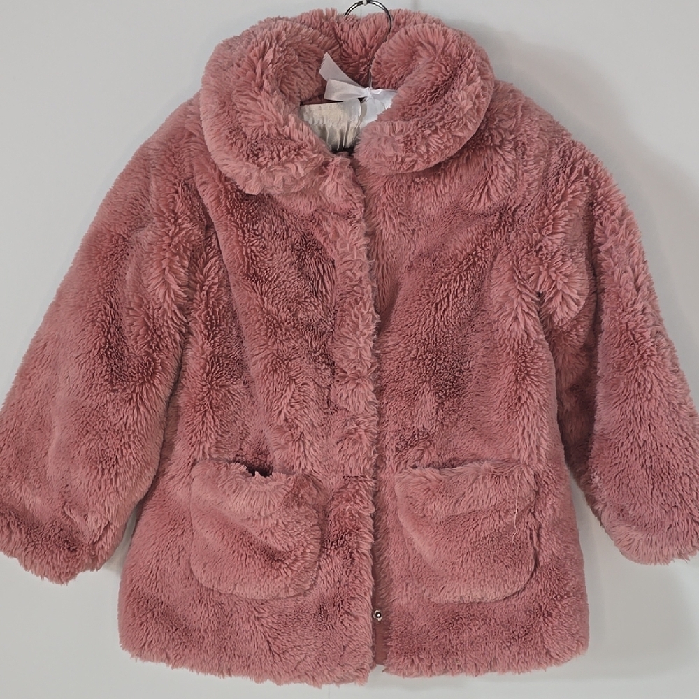 Kids Pink Fuzzy Jacket
